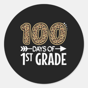 Adesivo 100 Dias De Estudante De Primeiro Grau 100. º Dia