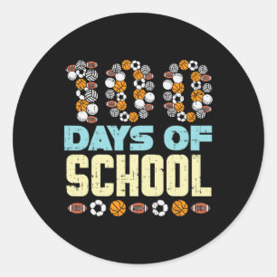 Adesivo 100 Dias De Futebol Escolar De Baketball