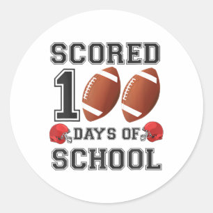 Adesivo 100 Dias De Futebol Escolar Feliz 100º Dia