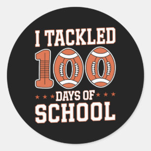 Adesivo 100 Dias De Futebol Escolar Garotos Toddler 100t