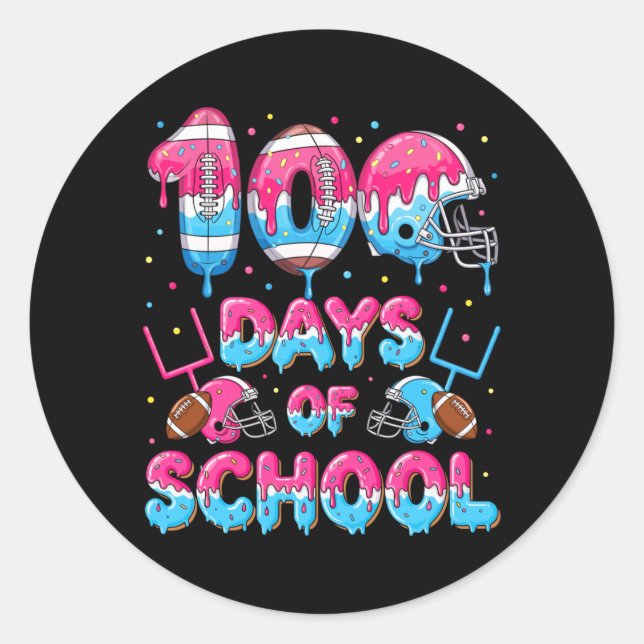 Adesivo 100 Dias De Futebol Escolar Professor Pingando (Frente)