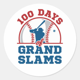 Adesivo 100 dias de Grand Slams Baseball