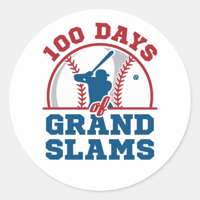 Adesivo 100 dias de Grand Slams Baseball (Frente)