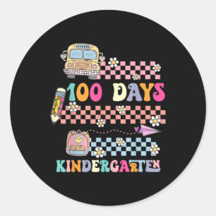 Adesivo 100 Dias De Jardim De Infância Feliz 100º Dia De