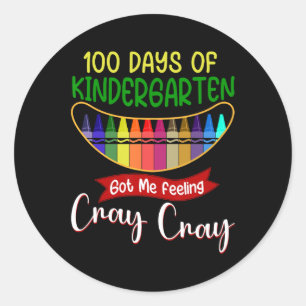 Adesivo 100 Dias De Jardim De Infância Me Fez Sentir Cray