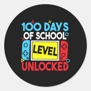 Adesivo 100 Dias De Jogos Desbloqueados No Nível Escolar 1