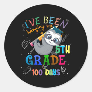 Adesivo 100 Dias De Lama Escolar Saindo No Grau 5