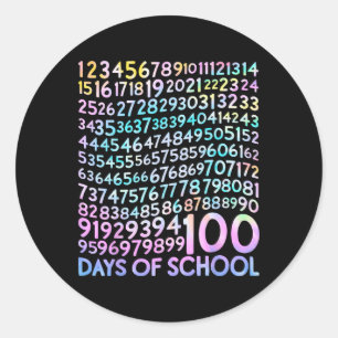 Adesivo 100 Dias de Matemática 100.º Dia de Professora