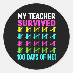 Adesivo 100 Dias De Meninas De Camisa De Escola 100 Dias D