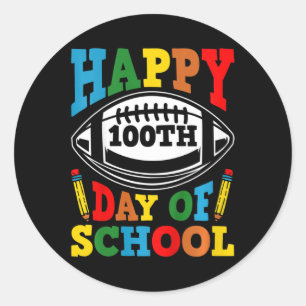 Adesivo 100 Dias De Meninos Escolares Felizes 100 Dias De 
