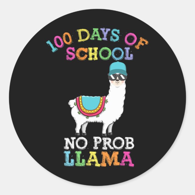 Adesivo 100 Dias De Professor Escolar (Frente)