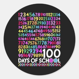 Adesivo 100 Dias De Professora Criança Do 100º Dia De Mate