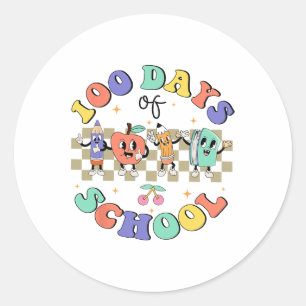 Adesivo 100 Dias De Professora Da Escola De Rô Groovy 100º