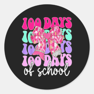 Adesivo 100 Dias De Professora De Raparigas Escolares 100.