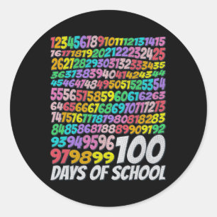 Adesivo 100 Dias De Professores Coloridos Do Arco-Íris G