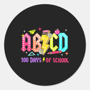 Adesivo 100 Dias De Professores Da Escola De Bicd Estudant