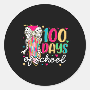 Adesivo 100 Dias De Professores Do Arco De Lápis De Coquet
