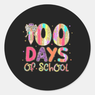Adesivo 100 Dias De Professores Do Arco De Lápis De Coquet