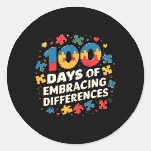 Adesivo 100 Dias De Professores Escolares Que Envolvem Dif