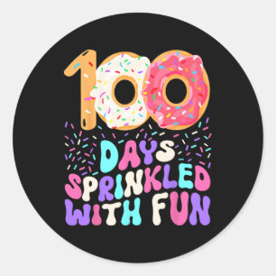 Adesivo 100 Dias De Rosquinha Polirada Feliz