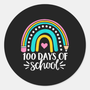 Adesivo 100 Dias De Roupa Escolar Para Crianças, Meninas,
