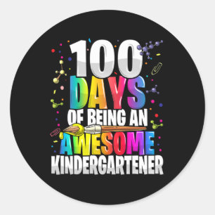 Adesivo 100 dias de ser um ótimo jardim de infância