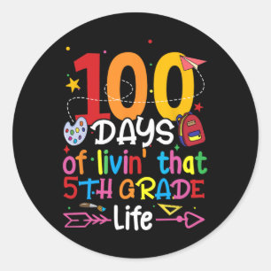 Adesivo 100 Dias De Vida Aquela Garota De Vida De 5 Te