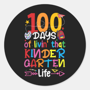 Adesivo 100 Dias De Vida Aquela Garota Do Jardim De Infânc