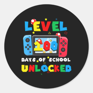 Adesivo 100 Dias De Videos games Desbloqueados Da Escola