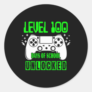 Adesivo 100 Dias De Videos games Desbloqueados Da Escola