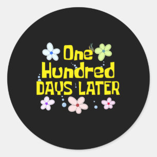 Adesivo 100 Dias Depois Engraçado 100.º Dia De Professora 