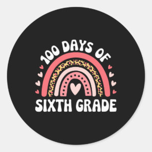 Adesivo 100 Dias Do Sexto Grau 100 Dia Da 6 escolar Gr