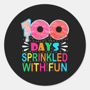 Adesivo 100 Dias Empurrados Com Cupcake Divertido 100 Dias