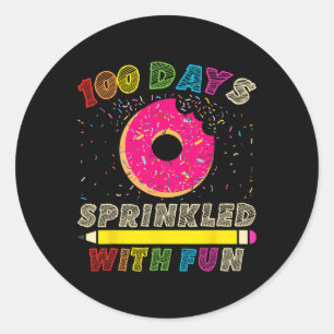 Adesivo 100 Dias Empurrados Com Feliz 100º Dia do Kinder