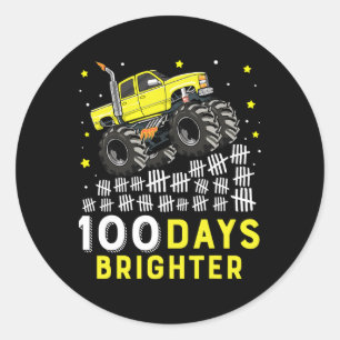 Adesivo 100 Dias Mais Brighter Monster Truck 100 Dias De E