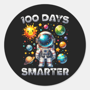 Adesivo 100 dias mais inteligente Astronauta Espacial 100º