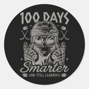 Adesivo 100 Dias Mais Inteligente Feliz 100º Dia De Escola