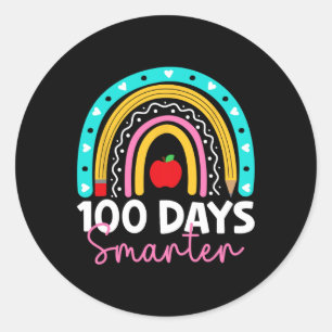 Adesivo 100 Dias Mais Inteligente Professor Arco-Íris 100 