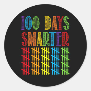 Adesivo 100 Dias Mais Inteligente Professor De Jardim De I