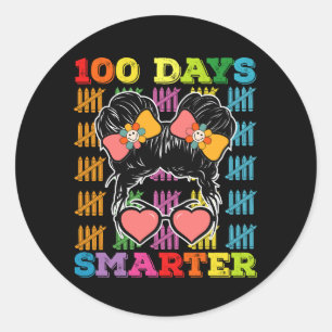 Adesivo 100 Dias Mais Inteligentes, 100º Dia Da Escola