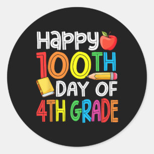 Adesivo 100 Dias Mais Inteligentes 4º Ano Da Escola