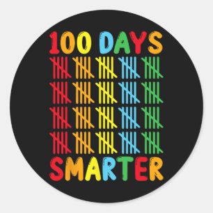 Adesivo 100 Dias Mais Inteligentes De Brincadeira Professo