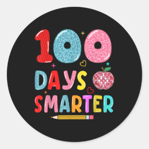 Adesivo 100 Dias Mais Inteligentes De Leopardo 100º Dia De