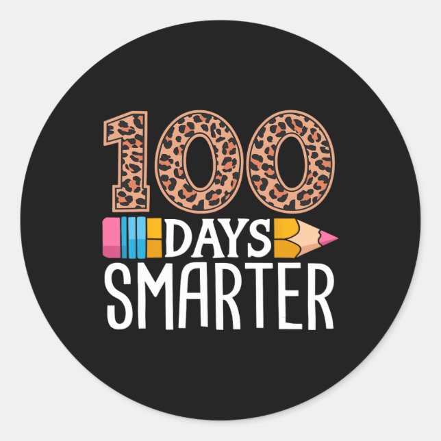 Adesivo 100 Dias Mais Inteligentes De Professora Ou Estuda (Frente)
