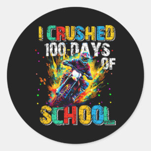 Adesivo 100 Dias Mais Inteligentes Eu Esmagava 100 Dias De