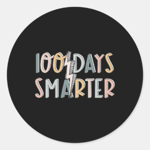 Adesivo 100 Dias Mais Inteligentes Feliz 100º Dia de Estud