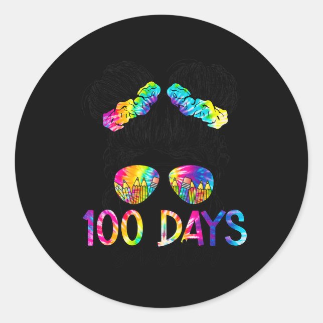 Adesivo 100 Dias Mais Inteligentes Felizes 100 Dias De Men (Frente)