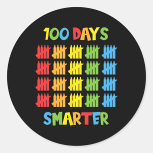 Adesivo 100 Dias Mais Inteligentes Professores Crianças 10