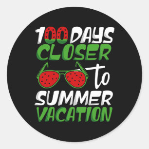 Adesivo 100 Dias Mais Próximos Às Férias De Verão 100 Dias