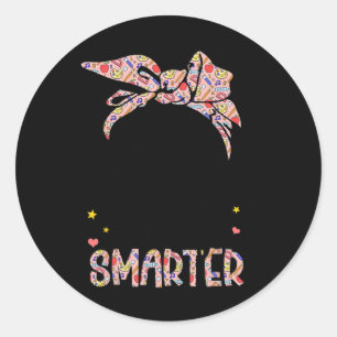 Adesivo 100 Dias Meninas Mais Inteligentes Cabelos Brancos